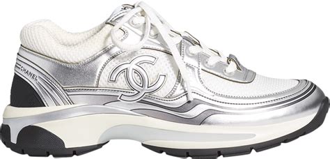 chanel sneaker silver|chanel sneakers buy online.